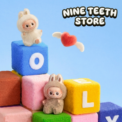 THE MONSTERS Labubu Pin for Love Series-Vinyl Plush Pendant Blind Box (N-Z)